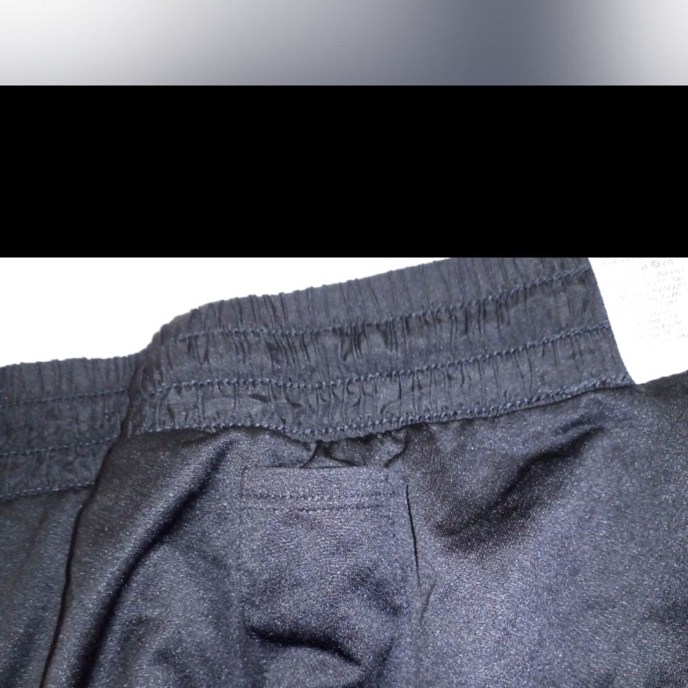 Black Athletic Shorts with Elastic Waistband - Picture 7 of 10